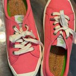 Cariuma OCA Low Bright Pink Canvas Sneakers Cork Insole Cap Toe Design Size 8 Photo 6