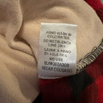Entro  red buffalo plaid fleece pullover size S Photo 5