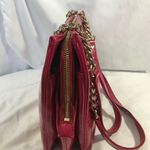 Kate Spade  Dark Pink Leather Shoulder Bag with Chain Strap Photo 3