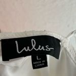 Lulus Lulu’s Romantic Fate White Lace Bodycon Mini Dress Sz Large Photo 6