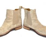 Kork-Ease  Women’s Size 11 Beige Suede Chelsea Ankle Boots Slip-On Lug Comfort Photo 3