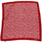 Bundle of 2 Scarves Red Heart Print & Blue Equestrian Horse Bit Square Scarves Photo 6