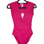 Bleu Rod Beattie NWT  Ring Me Up One Piece Swimsuit Women's Pink Size 4 Photo 1