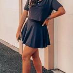 Fabletics NWT Classic Navy Boxy Short Sleeve Polo Shirt Size Medium Photo 3