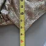 Skies Are Blue  Tank Shirt Sz S Champagne Twist Front Metallic Blouse Night Out Photo 7