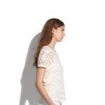 Madewell Ivory Lace Shapes Tee Blouse Photo 1