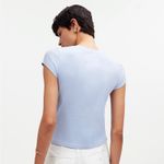 Madewell  Supima Rib Short Sleeve Tee Shirt in Pale Dawn Sz XXS‎ NEW Photo 1