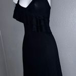 Kenneth Cole Reaction Beautiful Ruffle Little Black Dress Womens Medium - Large Photo 5