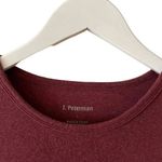 J Peterman Trendy Burgundy Crewneck Cotton Soft Short Sleeves T Photo 1