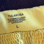 Tula Rosa Yellow String Tie Smocked Bikini Bottom Large Photo 2