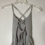 White Fox Boutique WHITEFOX gray wrap lace back mini fit and flare dress size medium Photo 2