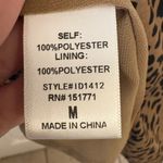 Leopard Print Fit & Flare Dress M Tan Black Sleeveless Chic Animal Print Style Size M Photo 4