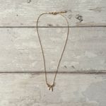 Madewell  Bow Necklace Gold Chain Adjustable Length Brand New Never Worn Photo 3