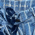 American Eagle Striped Denim Shorts Photo 4