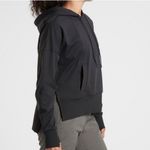 Athleta  mission hoodie black popover Sz M Photo 1