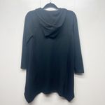 LOGO By Lori Goldstein LOGO Lori Goldstein Long Sleeve Black Hooded Tunic Womens Size PetiteXS Pockets Photo 5