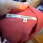 Gerard Darel  Salmon Linen Coastal Button Front Blouse Photo 2