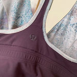 Lululemon  reversible retreat bra size 4 new sugar crush purple‎ blue Photo 6