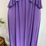 Amsale Bridesmaids Lilac Jersey Knit Long Formal Gown Purple Size 10 Photo 6