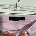 Veronica Beard New Carly High Rise Kick Flare In Lavender Acid Wash Size 25 Photo 4