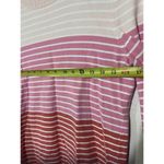 Tommy Hilfiger  women preppy sweater Stripped Pink Orange LOGO Size M Nautical Photo 2