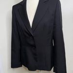 Evan Picone Essentials Black Blazer Suit Jacket Women’s Size 10 2 Button Front Photo 1