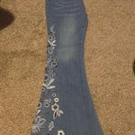 Embroidered bell bottoms Blue Size 10 Photo 0