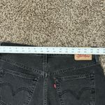 Levi's ‎ Premium 501 Shorts Womens Size 29 Black Distressed Button Fly High Rise Photo 4