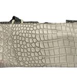 Guess Rhonda Croc Tote Bag Laptop Work Bag Ivory Gray And Mustard Photo 9