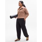 Athleta  M Seasoft Quarter Zip Sweater Auburn Brown Medium Photo 1