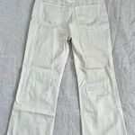 Vervet Distressed Crop Ivory Jeans Photo 2