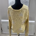 Blank Paige Yellow Star Pattern Sweater Photo 3
