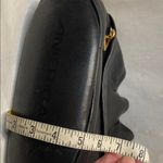 AMERICANA BY SHARIF SMOOTH BLACK LEATHER BUCKET BAG GOLD HARDWARE Photo 9