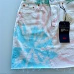Levi's Levi’s High Rise Deconstructed Tie Dye Mini Skirt Photo 2