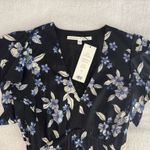 Veronica Beard NEW $750  Padma Black Floral Silk Ruffle Sleeve Floor Length Gown Dress 0 XS S Photo 5