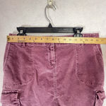 J. Jill Corduroy Skirt Womens 10 Burgundy Short Pockets Preppy Academia School Purple Photo 6