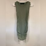 LIONESS Princess Polly  Military Minds Ruched Mini Dress Sage Green Size S EUC Photo 3