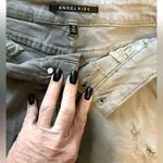 Angel Kiss  Juniors Distressed Shorts. Army Green. Like New Condition. Size 13 Photo 3