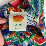 Farm Rio size large midi sun dress Chevron toucans Vibrant Zigzag Photo 8