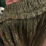 Isabel Marant Etoile Gold Benedicte pleated metallic stretch-knit mini skirt Photo 3