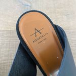 Aquatalia  black open tie baylor leather heels sandals Photo 5