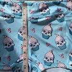 WodBottom Light Blue Skull Cupcake Lifting Shorts XXL Photo 4