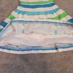Lilly Pulitzer Womens Jordan Strapless Dress Corded Organza Stripe Blue Green 00 Photo 6