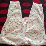 Barbie Japan pink white lipstick high waisted pants M Size M Photo 5