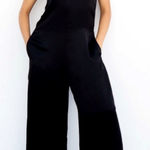 SILKY STARK X BLACK JUMPSUIT SLEEVELESS TANK SZ L ClASSIC BOHO BEACHY Size L Photo 0