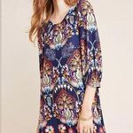 Anthropologie  Maeve Sawyer Balloon-Sleeved Tunic Bohemian Print Dress Size XS Photo 0