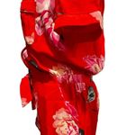 Victoria's Secret  ROMPER JUMPSUIT PAJAMAS RED FLORAL PRINT Size M NWOT Photo 4