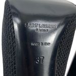 Saint Laurent  Oxalis 115mm Mesh Pointed Toe Ankle Boots Black Size 37 Photo 9