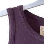 Chaser CREW NECK MUSCLE TANK Blueberry Festival Bohemian Sleeveless Womens Top S Photo 4