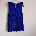 Deletta Anthropologie Corbara Royal Blue Peplum Top Photo 6